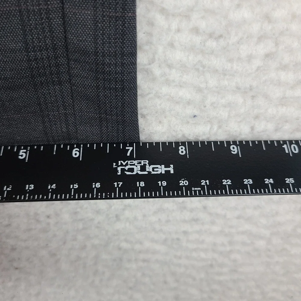 Banana Republic Pants Mens 34x34 Dark Gray Plaid Slim Tapered Fit Dress Slacks